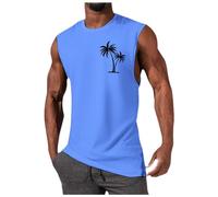 Men's 3 Pack Running Tank Tops Breathable Workout Sleeveless Gym Fitness Vests Quick Dry Training Bodybuilding T-Shirts Tank top Men Anime Gym Vest for Men Warm Tops for Men (Blue, XXXL)