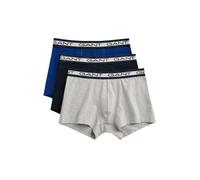 GANT Men's 900003053-94-L Basic Trunk 3-Pack, Light Grey Melange, L (Pack of 3)