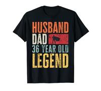 Mens 36th Birthday Dad Husband Legend Funny Vintage 36 Years Old T-Shirt