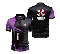 Mens 3D Polo Shirts Activewear for R.ES.i.d.en.t Collared Training T-Shirt Buttons Stretch Half Sleeve Soft Tee Top Clothes Patchwork Short Sleeve Tee-ZiS||m