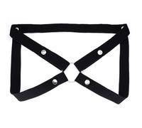 Men's 4-Way Adjustable Elastic Chastity Belt - Auxiliary Strap for Chastity Cage/Lock, Bondage Underwear Accessory for BDSM Black