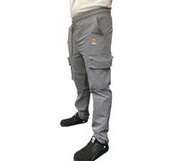 Mens 4 Way Stretch Waterproof Active Stretch Walking Cargo Joggers Trousers Tactical Outdoor Softshell S to 3XL, Grey, L