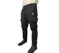 Mens 4 Way Stretch Waterproof Active Stretch Walking Cargo Joggers Trousers Tactical Outdoor Softshell S to 3XL, Black, M