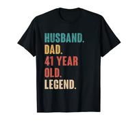 Mens 41st Birthday Decoration Funny Gift Husband Vintage Dad 1982 T-Shirt