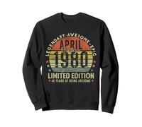 Mens 46th Birthday Legends April 1996 Vintage 46 Years Old Sweatshirt