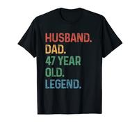 Mens 47th Birthday Decoration Gift Husband Vintage Dad 1976 Funny T-Shirt