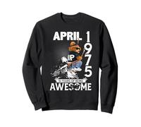 Mens 51st Birthday Legends April 1975 Vintage 51 Years Old Sweatshirt
