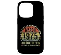 Mens 51st Birthday Legends March 1996 Vintage 51 Years Old Case for iPhone 14 Pro