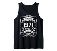Mens 54th Birthday Gifts for Men 54yr 54 Years Old Vintage 1971 Tank Top