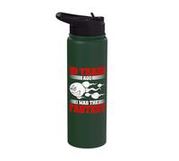 Mens 58 Years Ago I was The Fastest 58th Birthday Gag Stainless Steel Insulated Water Bottle
