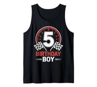 Mens 5th Birthday Shirt Boy Fast Five 5 Year Old Boy Birthday 5 Y Tank Top