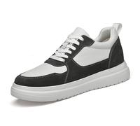 Men's 6/8/10 cm Height Elevator Trainers - Unisex Breathable Lace Up, Non Slip Hidden Heel Lift Casual Shoes for Sports and Daily Life Grey