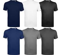 Men's 6 Pack Assorted Crew Neck Short Sleeve T-Shirt Blank Tee in Multi-Top Colors, Perfect for Holiday Shirts, Plain T-Shirt Gift Set, Pack of 6 Assorted, XL