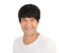 Mens 60s 70s 80s 90s Short Boy Band Wig Adults Fancy Dress Hair Accessory New