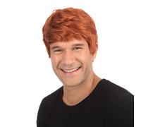 Mens 60s 70s 80s 90s Short Boy Band Wig Adults Fancy Dress Hair Accessory New