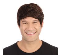 Mens 60s 70s 80s 90s Short Boy Band Wig Adults Fancy Dress Hair Accessory New