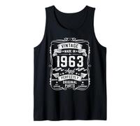 Mens 62nd Birthday Gifts for Men 62yr 62 Years Old Vintage 1963 Tank Top