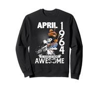 Mens 62nd Birthday Legends April 1964 Vintage 62 Years Old Sweatshirt