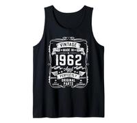 Mens 63rd Birthday Gifts for Men 63yr 63 Years Old Vintage 1962 Tank Top