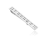 MENS 6MM Rennie Mackintosh Style Necktie Tie Clip Bar Slide Pin for Formal Business Wedding - Solid 925 Sterling Silver