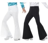 Mens 70s 1970s 70's Disco Flares Fancy Dress Flared Trousers by Smiffys