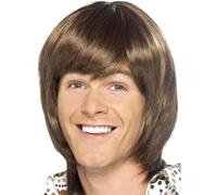 Mens 70s 1970s Heartthrob Fancy Dress Wig 1970's Wig by Smiffys
