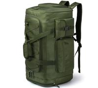 Men's 75L Large Sports Bag, Weekender Backpack with Shoe Compartment, Training Bag, Women for Travel, Green, Travel, camping, tactical, hiking, overnight, gym, sports, fitness, weekender, travel