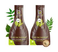 Men's 8 Herbs Hair Revital NutriMask - Hair Mask (Pack of 2 x 40gm) | For Grey Hair Control, Deep Conditioning, Smoothening & Strengthening | Ayurvedic Hair Mask for Men | for All Hair & Scalp Types