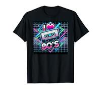 Men's 80s Colourful Retro Cassette Design T-Shirt