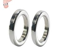 Men's 9mm Thick Stainless Steel Weight Training Ring, Outdoor Stretching Exercise Accessory Set-ukhlF34 (41+44mm)
