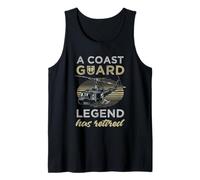 Mens A Coast Guard Legend Has Retired Tank Top