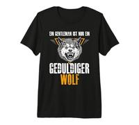 Mens A Gentleman is just a Patient Wolf Premium T-Shirt