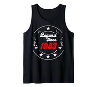 Mens A Legend was Born in 1983 Awesome Man Boy Birthday Tank Top