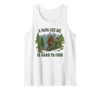 Mens A Papa Like Me is Hard to Find Funny Bigfoot Father's Day Tank Top