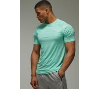 Men's Active Camo Regular Fit T-Shirt | Aqua | Size X-Large | BOOHOOMAN