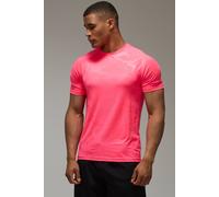 Men's Active Camo Regular Fit T-Shirt | Neon-Pink | Size Small | BOOHOOMAN