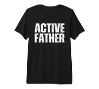Mens Active Father Vintage Dad Grandpa Birthday Father’s Day Premium T-Shirt