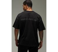 Men's Active Progress Over Perfection Oversized T-Shirt | Black | Size X-Small | BOOHOOMAN