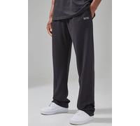 Men's Active Straight Leg Man Dash Jogger | Black | Size Medium | BOOHOOMAN