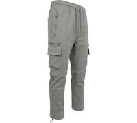 Mens Active Stretch Walking Elasticated Cargo Joggers Trousers Tactical Water Resistant Outdoor Softshell Quick Dry Pants, N26425 - Stone, L