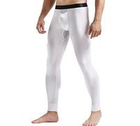 Men's Activewear Leggings, Casual Trousers Men Elasticated, Fashion Sexy Sports Pants with Pockets, Leisure Tracksuit Bottoms Gym Running Yoga Chino Activewear Pants, Autumn Winter White