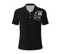 Men's Adams Canadian Rock Singer Bryan Shirts Business Casual Style Poloshirt Short-Sleeved Shirt with Polo Collar Muticolor XXL