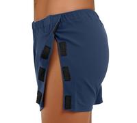 Men's Adaptive Clothing Trunks Tear Away Side Closure Foldover Boxer Shorts Cotton Post Surgery Trunk Underwear For Men (UK, Alpha, XXL, Regular, Regular, 1, Blue)