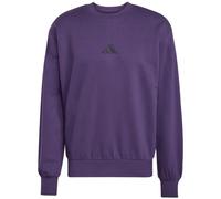 Men's adidas Essentials Feelcozy Fleece Sweatshirt Purple JX3313