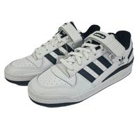 MENS ADIDAS FORUM LOW WHITE BLACK TRAINER AY7757