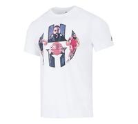 Men's adidas Harden Logo James Harden Character Printing Running Training Sports Short Sleeve White T-Shirt HS4326 XXL