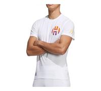 Men's adidas Harden Sauce James Harden Short Sleeve White T-Shirt GM4058 XL