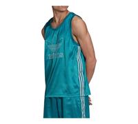 Men's adidas originals Embroidered Round Neck Pullover Sleeveless Blue Vest H11436 XXL