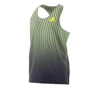 Men's adidas Stripe Logo Gradient Casual Sports Carbon Black Vest HK5635 S