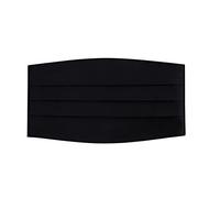 Men's Adjustable Satin Cummerbund - Black, Black, One size